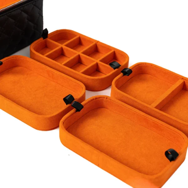 Leather Travel Jewellery Case - Image 2